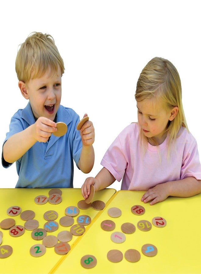 THE FRECKLED FROG Matching Pairs - Numbers - Set of 40 - Ages 2+ - Wooden Memory Game for Preschoolers and Elementary Aged Kids - Match Numbers 1-20 - Teach Numbers and Counting -FF3005 - Image 5